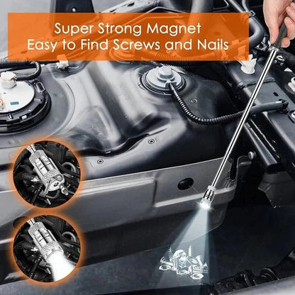 Strumento Telescopico Magnetico con Luce LED per Recupero Oggetti
