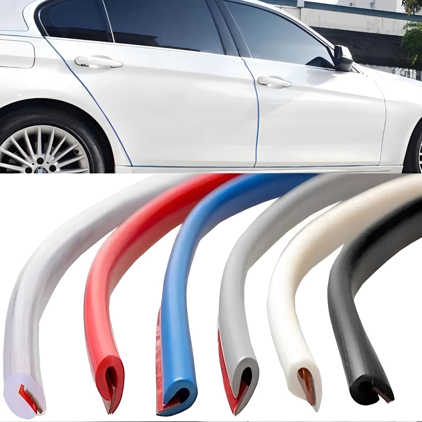 Striscia Protettiva Flessibile per Bordi Portiere Auto