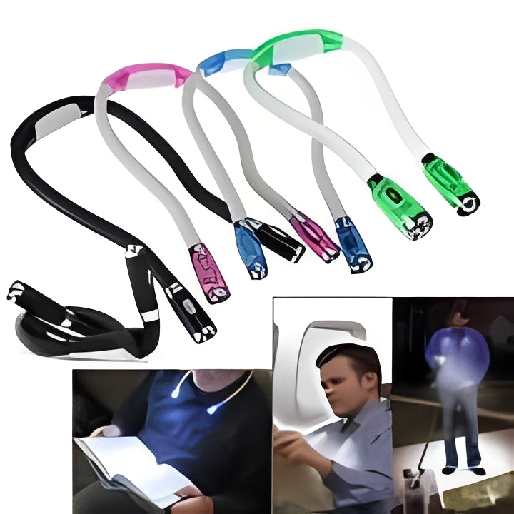 Luce da Lettura da Collo Flessibile con LED Regolabile