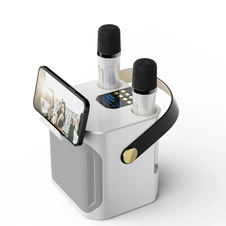 Altoparlante Karaoke Bluetooth Portatile con Suono a 360 Gradi