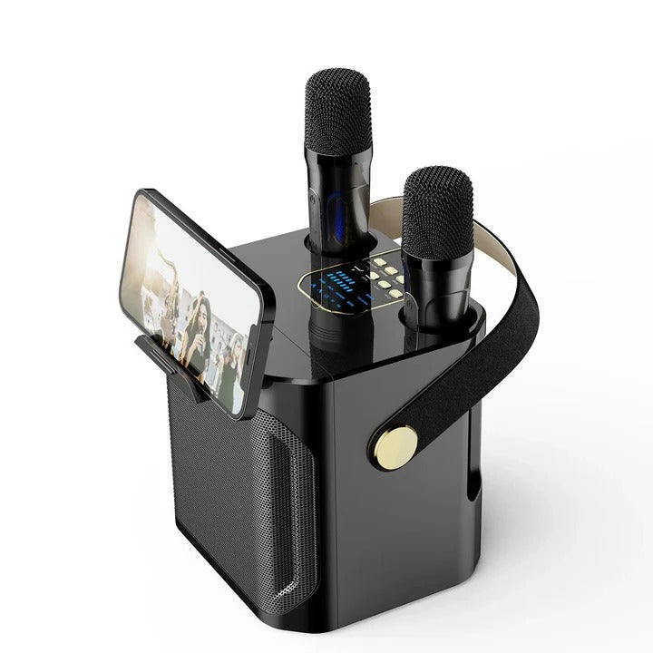 Altoparlante Karaoke Bluetooth Portatile con Suono a 360 Gradi