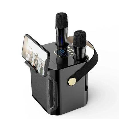 Altoparlante Karaoke Bluetooth Portatile con Suono a 360 Gradi