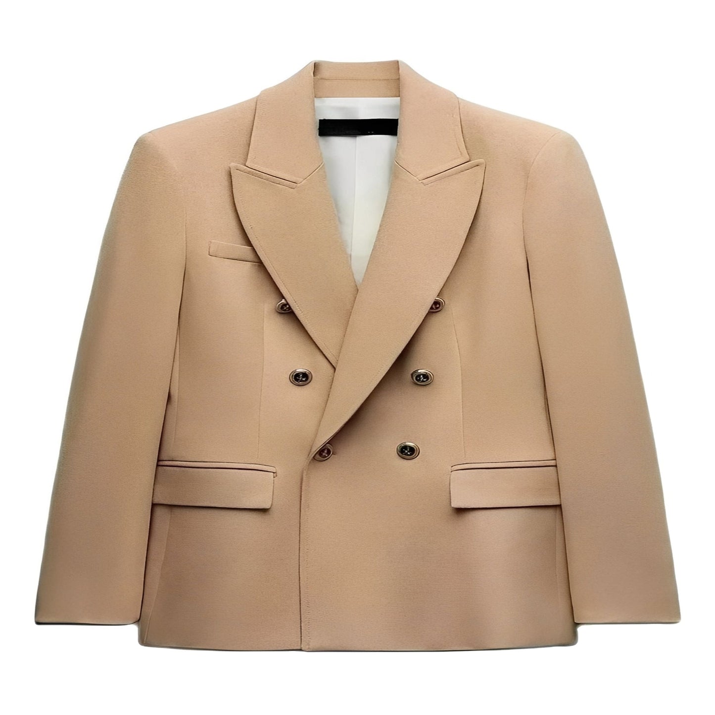Blazer da donna a maniche lunghe con chiusura a bottoni sul davanti e scollo a V