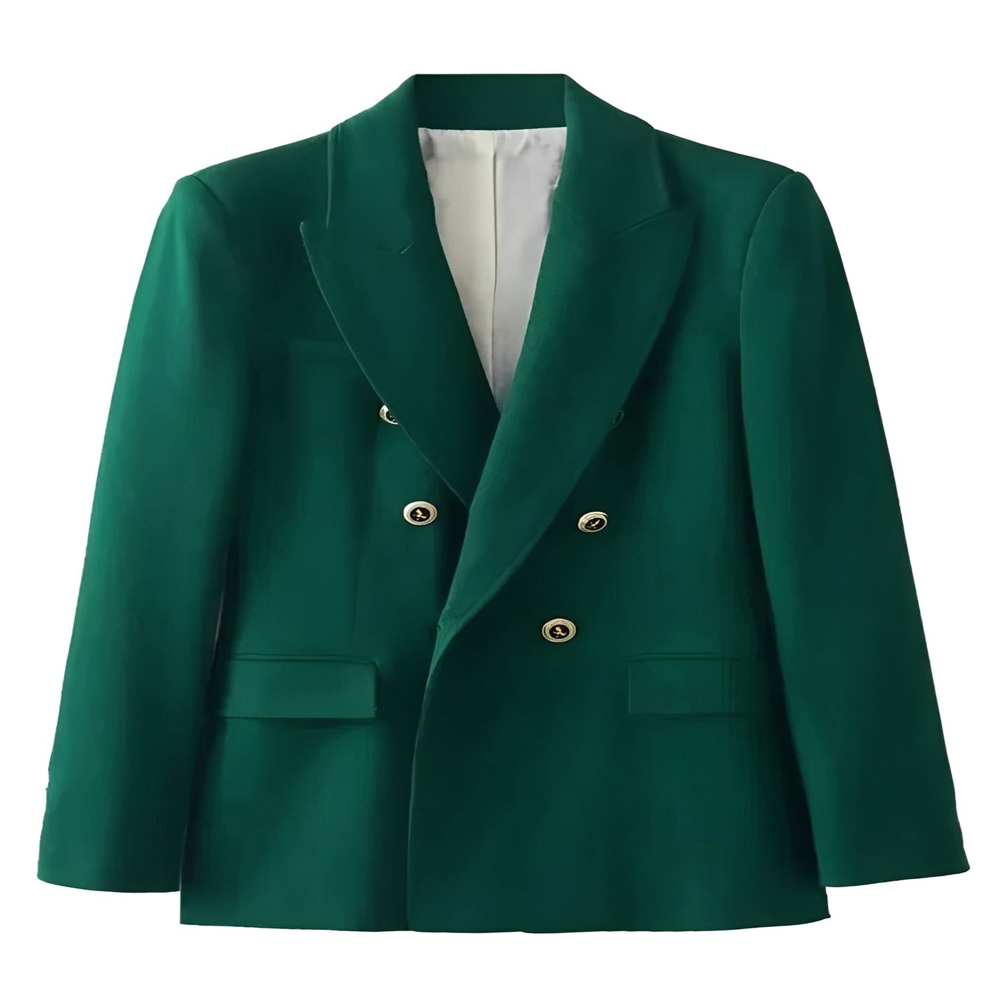 Blazer da donna a maniche lunghe con chiusura a bottoni sul davanti e scollo a V
