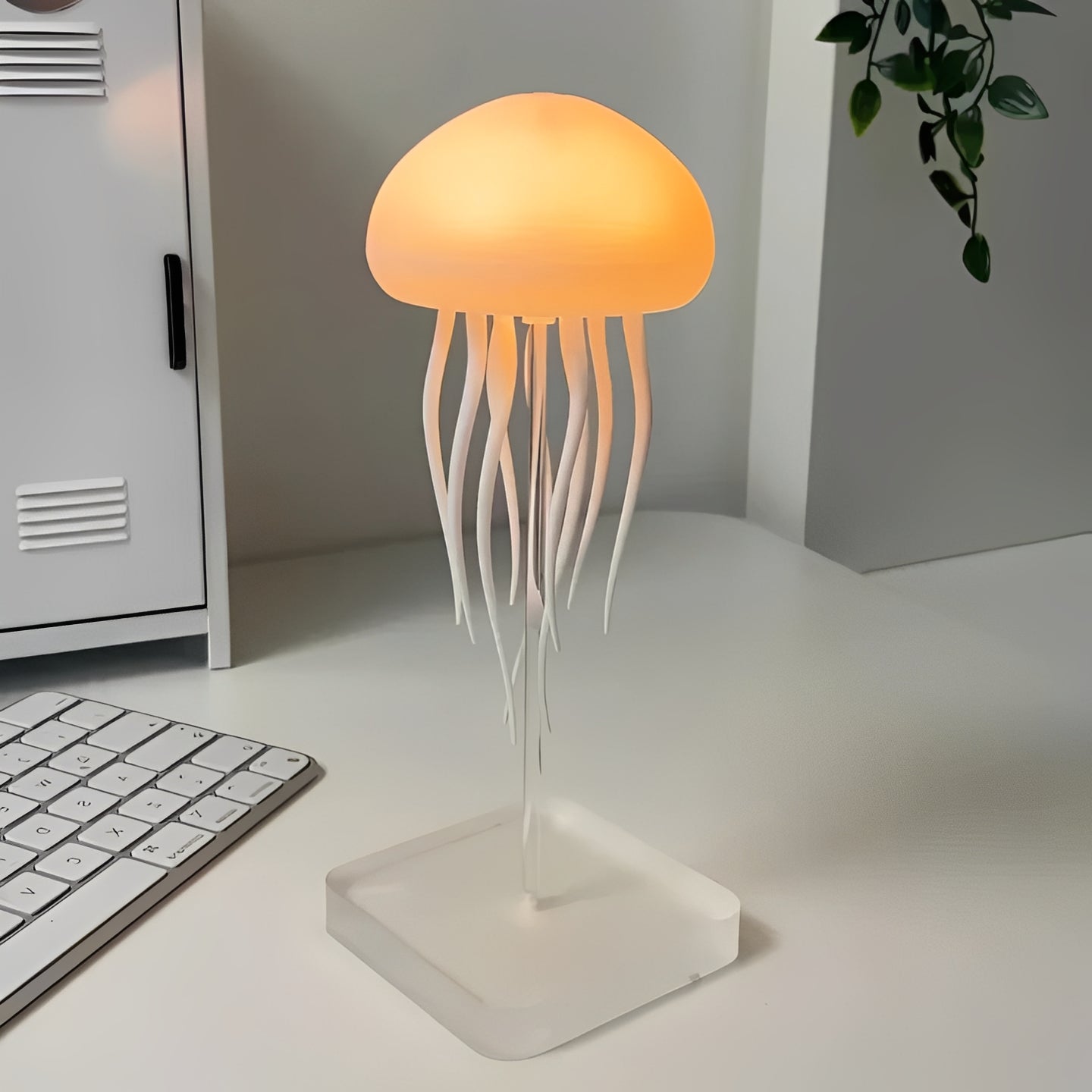 Lampada LED a forma di medusa con effetto di nuoto
