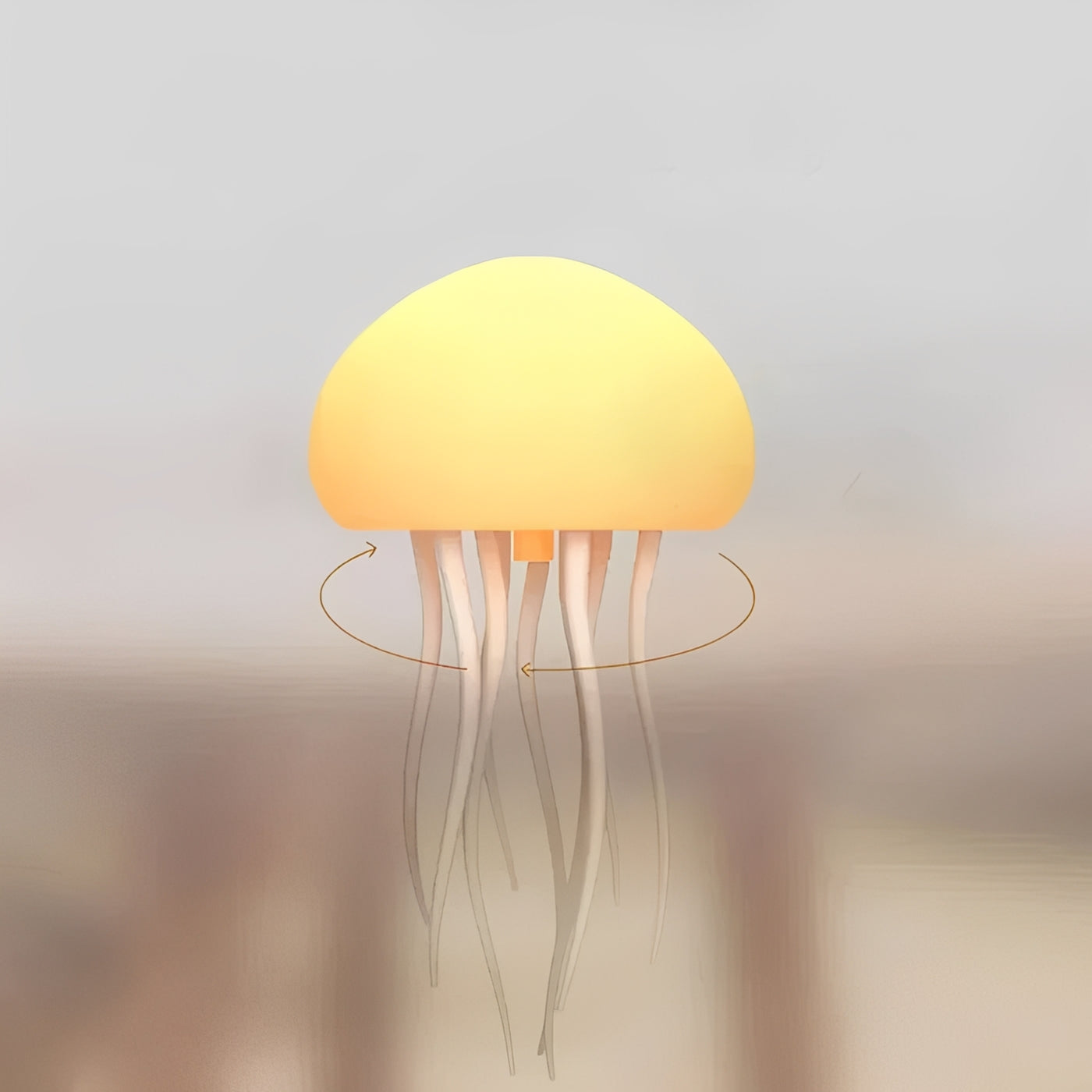 Lampada LED a forma di medusa con effetto di nuoto