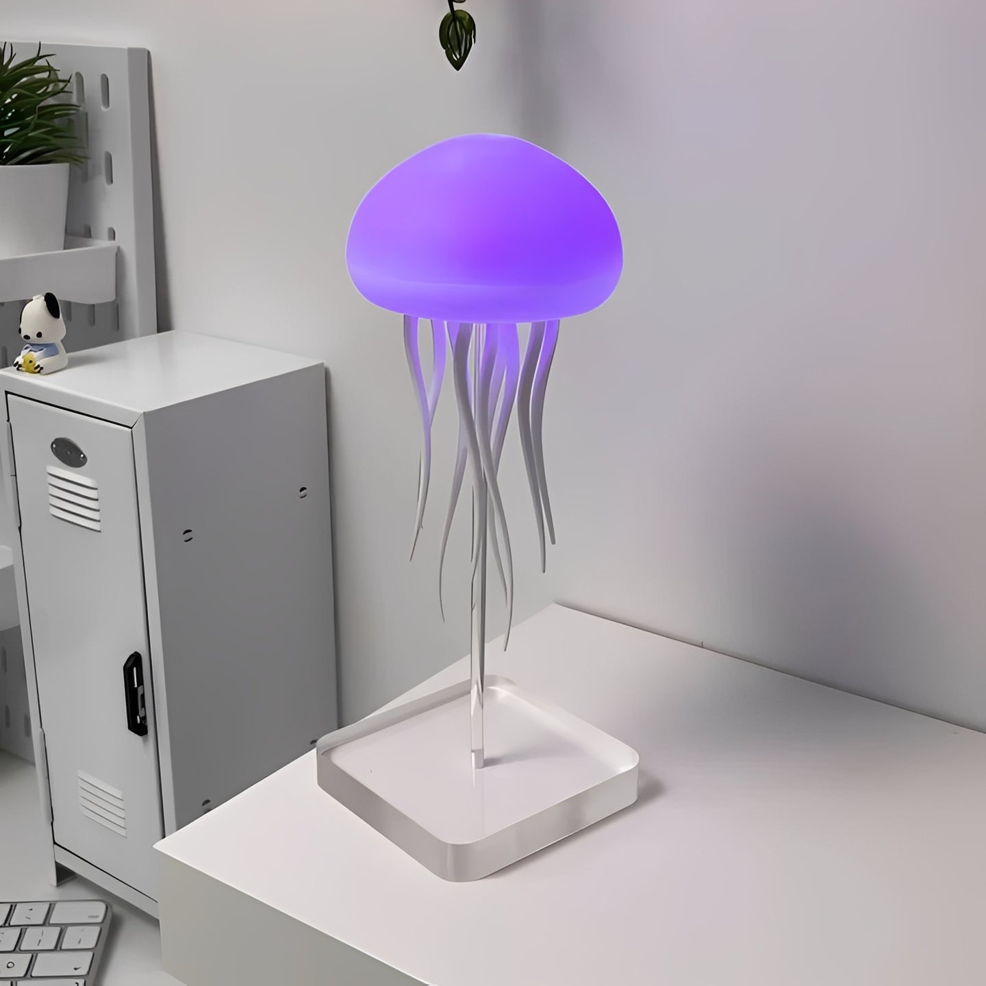 Lampada LED a forma di medusa con effetto di nuoto