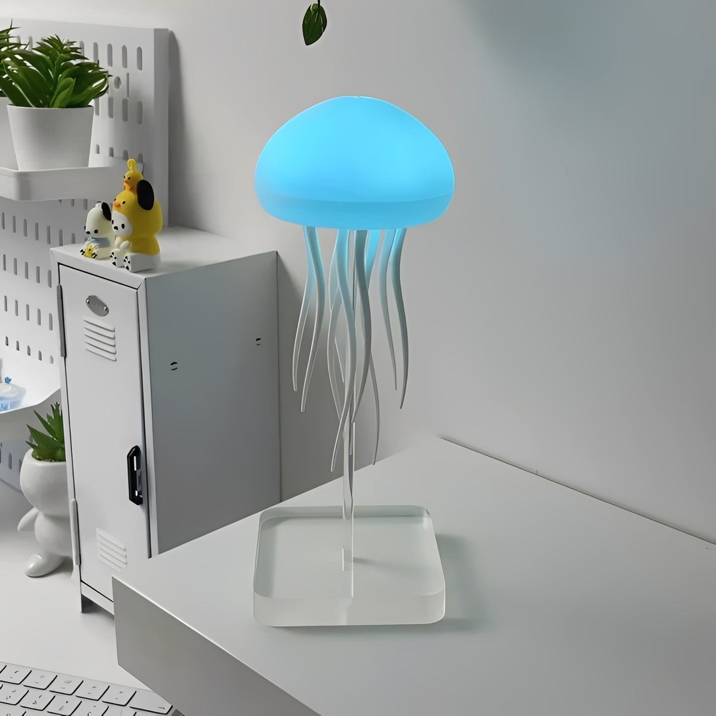 Lampada LED a forma di medusa con effetto di nuoto