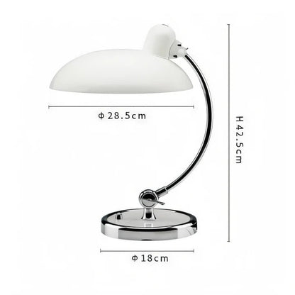 Lampada da tavolo a cupola regolabile in stile vintage con finitura in ferro