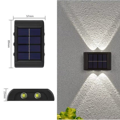 Lampada solare LED da parete per esterni ad alta efficienza energetica