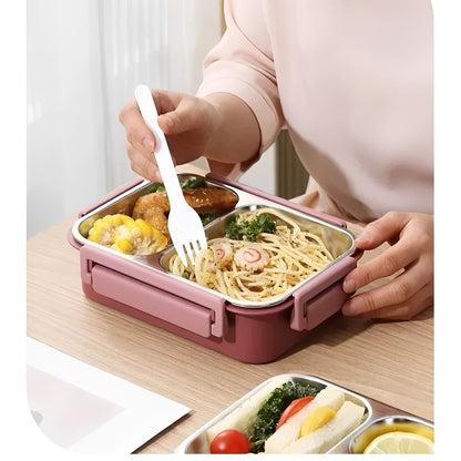 Contenitore termico per alimenti con sigillo sottovuoto per pasti caldi