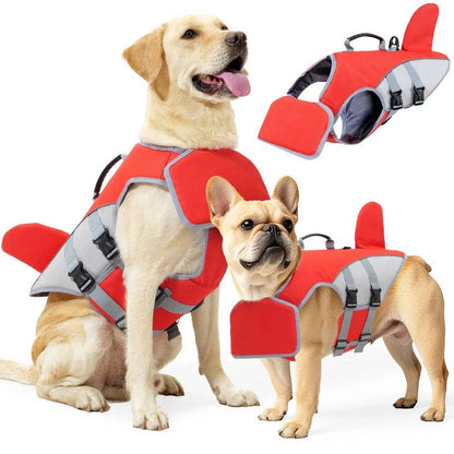 Giubbotto salvagente galleggiante per cani con supporto di galleggiamento