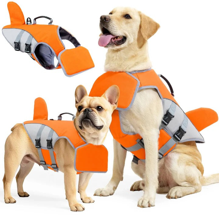 Giubbotto salvagente galleggiante per cani con supporto di galleggiamento