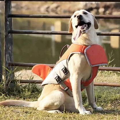 Giubbotto salvagente galleggiante per cani con supporto di galleggiamento