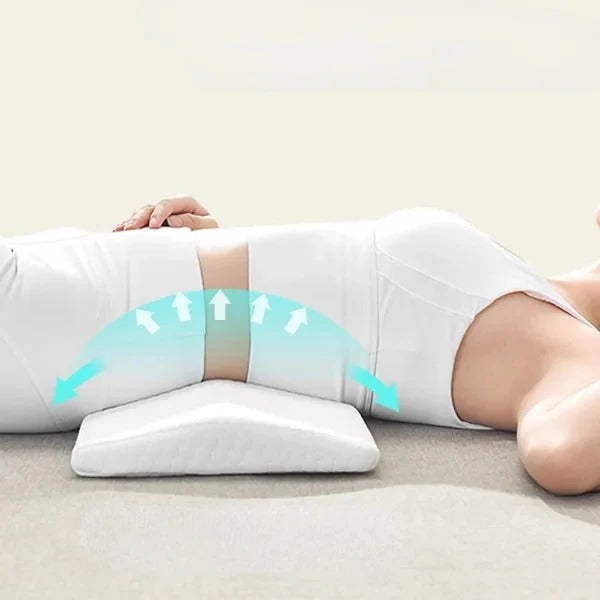 Cuscino di supporto lombare con copertura in mesh traspirante