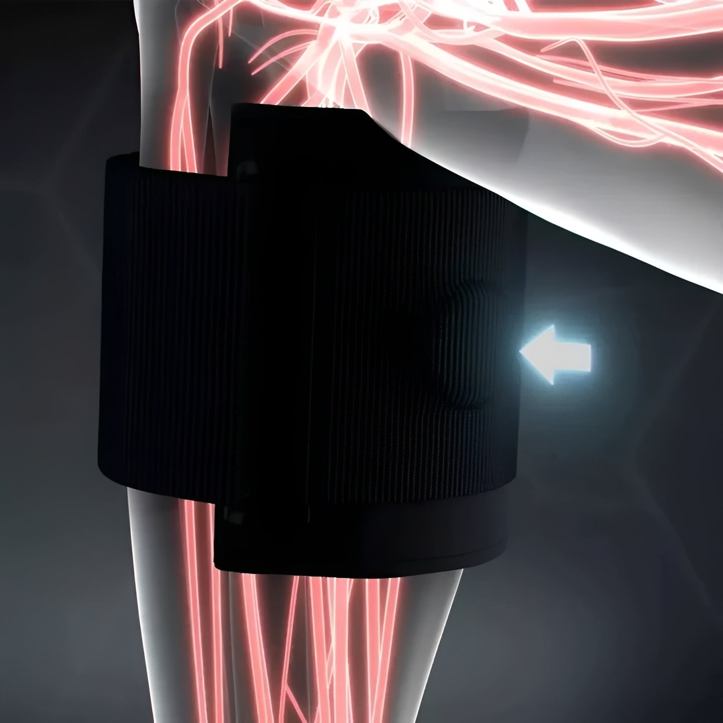 Fascia per sciatalgia con cinturini di compressione regolabili