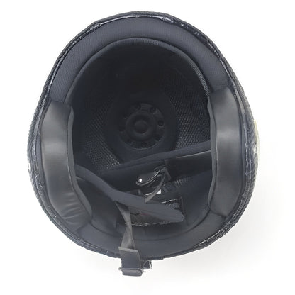 Casco da moto a faccia aperta con occhiali staccabili