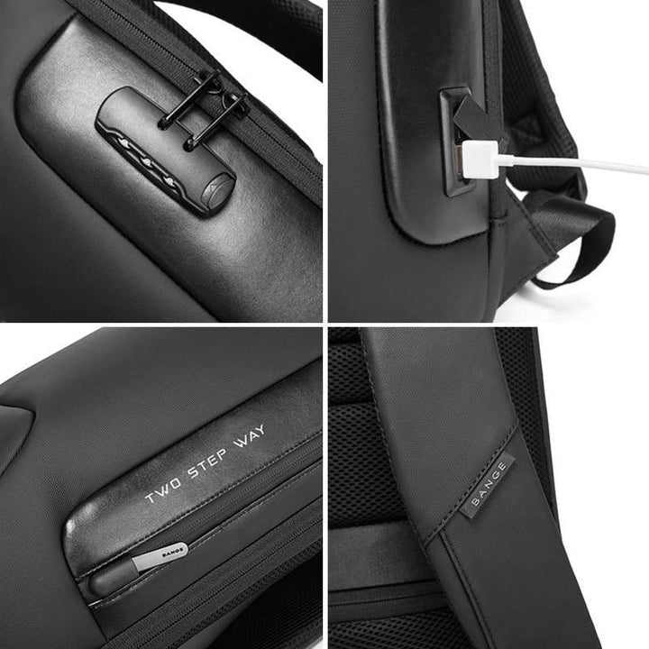 Zaino da viaggio impermeabile con tasche antifurto