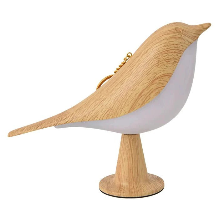 Lampada da tavolo a forma di uccello con design che cambia colore