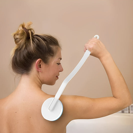 Applicatore di lozione per la schiena con manico lungo e testina a sfera rotante