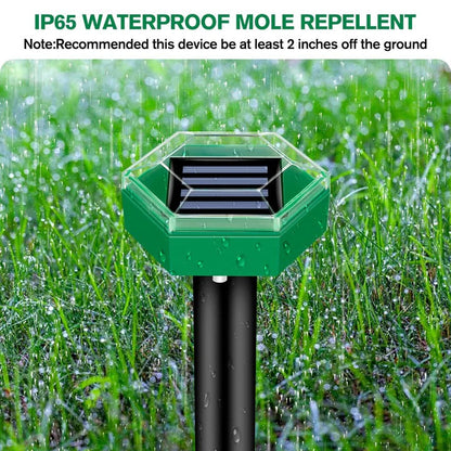 Repellente ultrasonico solare per talpe, set da 4 pezzi