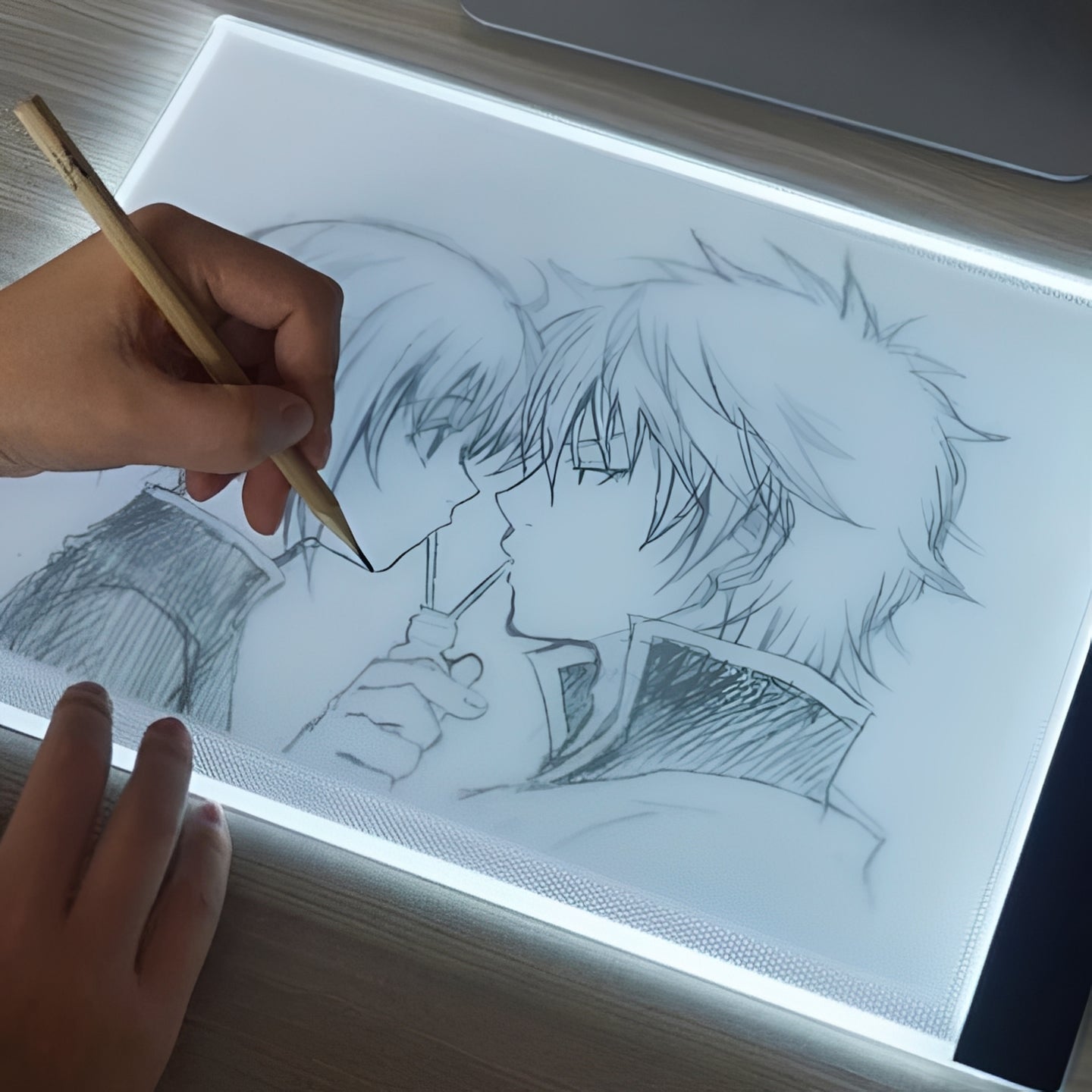 Tavola luminosa LED per il tracciamento con luminosità regolabile per disegno e artigianato