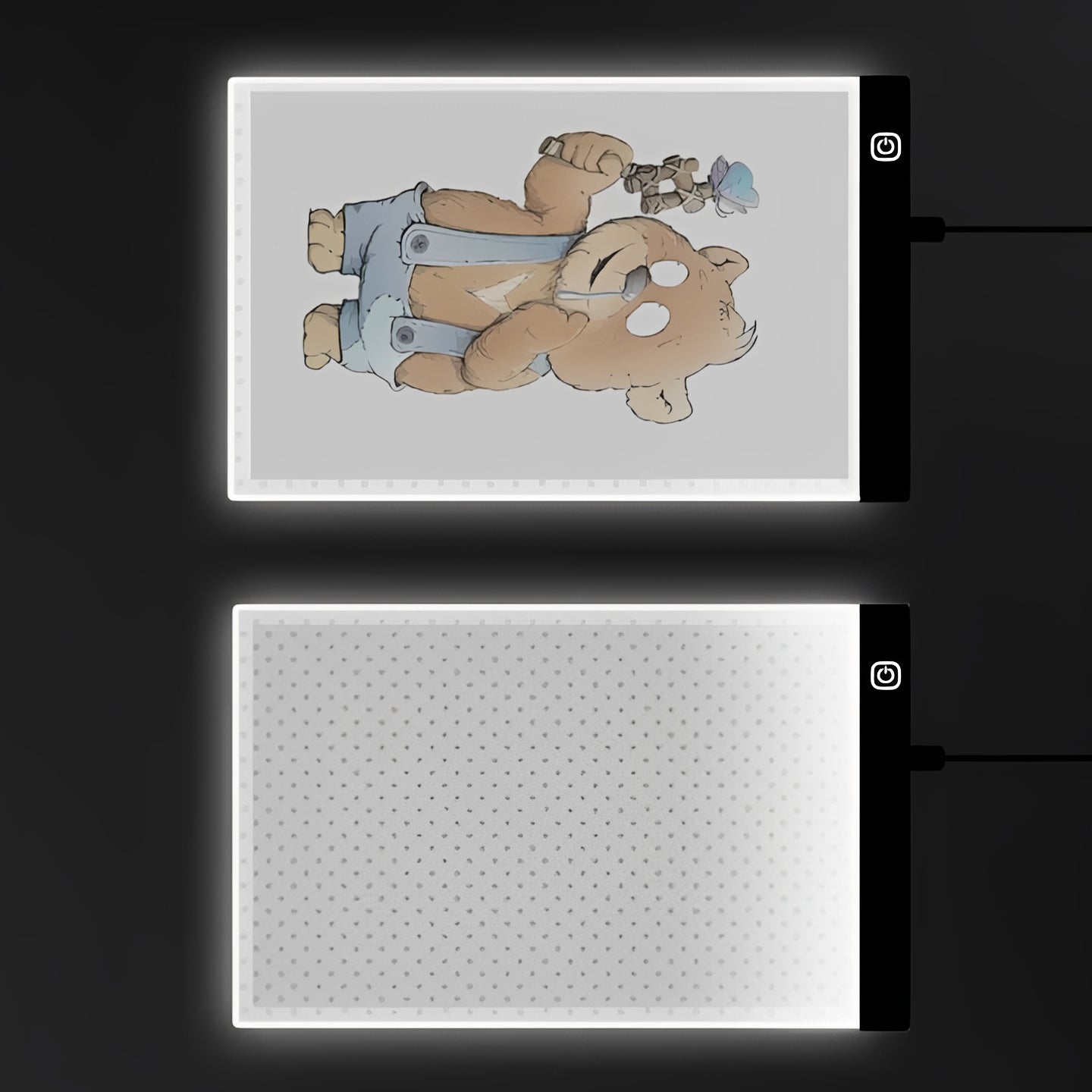 Tavola luminosa LED per il tracciamento con luminosità regolabile per disegno e artigianato