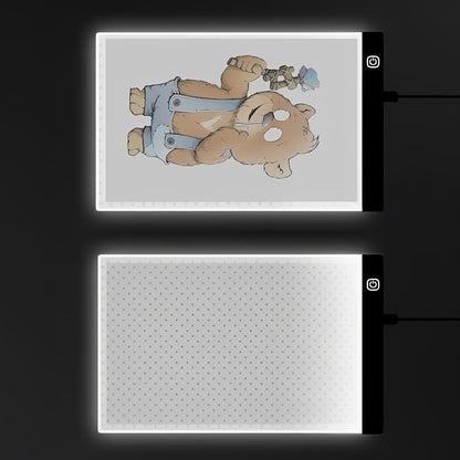 Tavola luminosa LED per il tracciamento con luminosità regolabile per disegno e artigianato