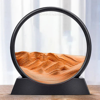 Arte dinamica della sabbia marina con design di sabbia in movimento