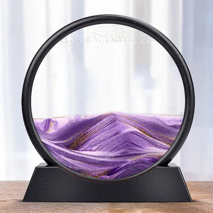Arte dinamica della sabbia marina con design di sabbia in movimento