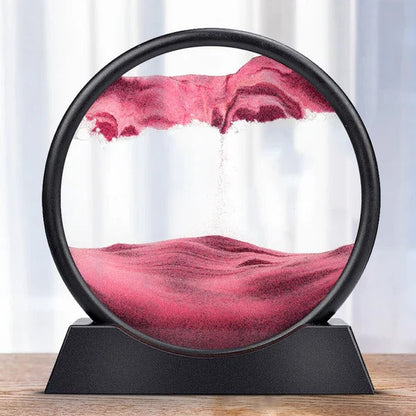 Arte dinamica della sabbia marina con design di sabbia in movimento