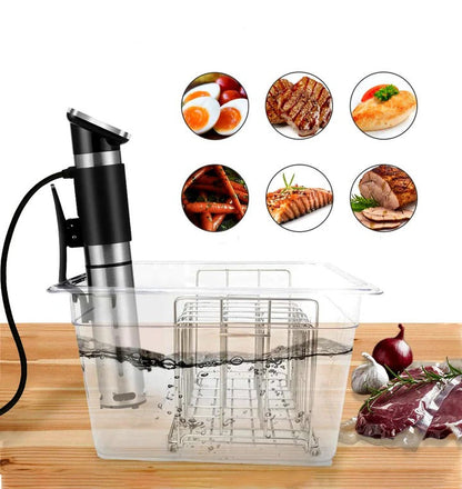 Contenitore per cottura sous vide con coperchio per controllo preciso della temperatura