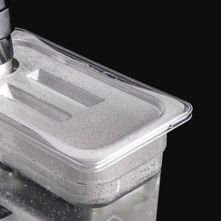 Contenitore per cottura sous vide con coperchio per controllo preciso della temperatura