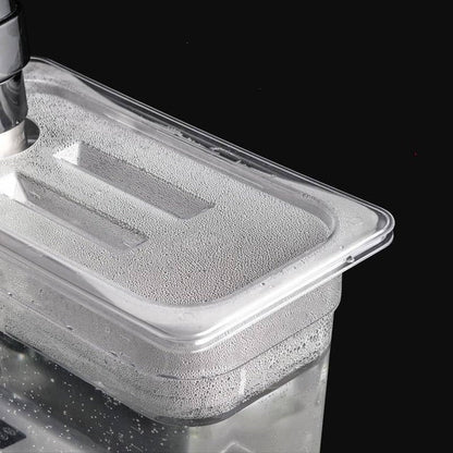 Contenitore per cottura sous vide con coperchio per controllo preciso della temperatura