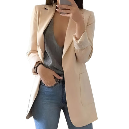Blazer elegante da donna con apertura frontale