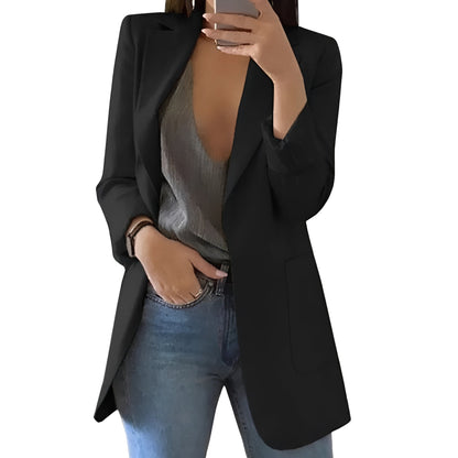 Blazer elegante da donna con apertura frontale