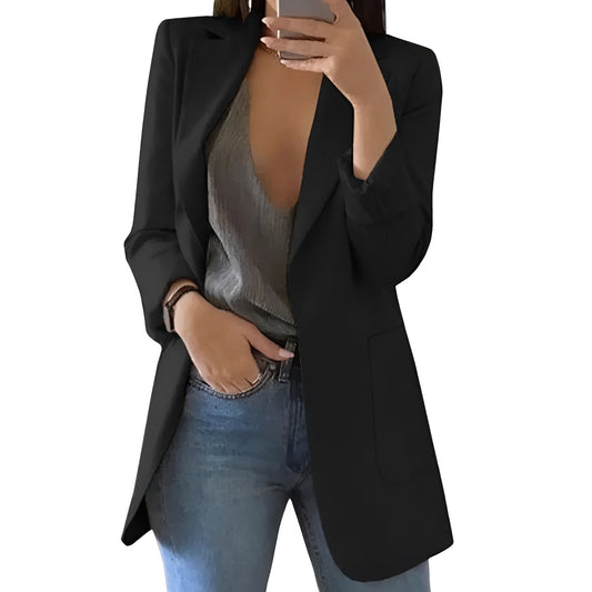 Blazer elegante da donna con apertura frontale