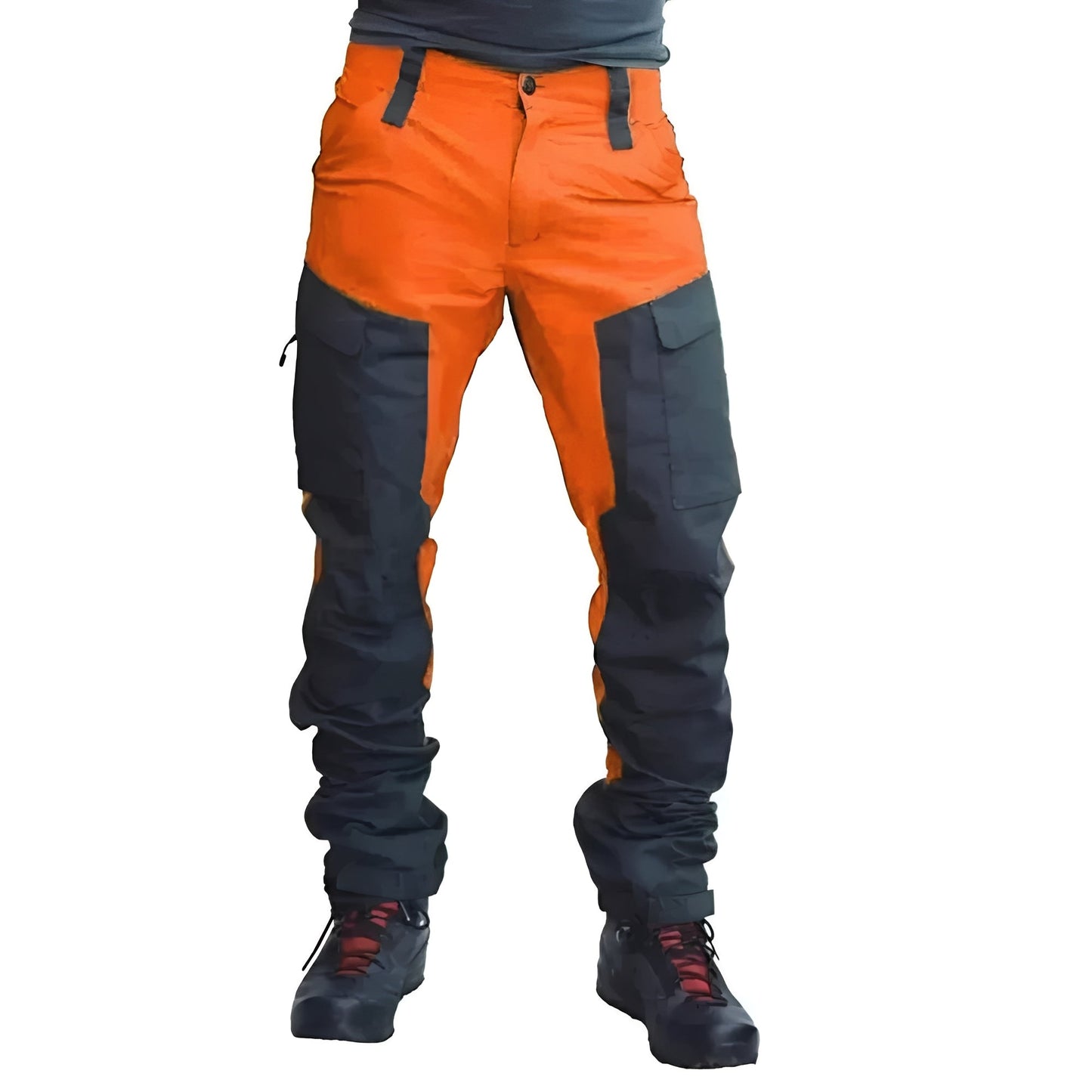Pantaloni cargo da lavoro impermeabili con cuciture rinforzate