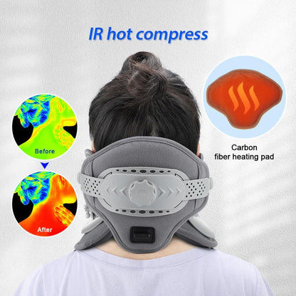 Dispositivo di trazione cervicale per il collo con altezza regolabile e impostazioni di calore