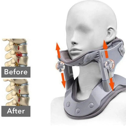 Dispositivo di trazione cervicale per il collo con altezza regolabile e impostazioni di calore