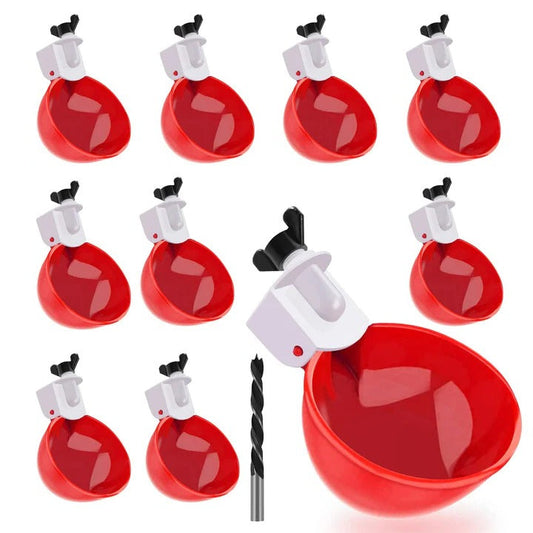 Set di 10 abbeveratoi automatici per polli
