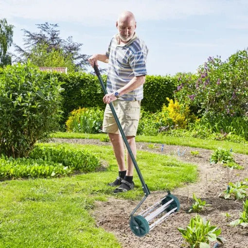 Aeratore per prato con punte in acciaio, aerazione manuale del terreno per cortile e giardino