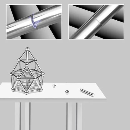 Kit di sfere magnetiche per costruzioni con aste di collegamento fai-da-te