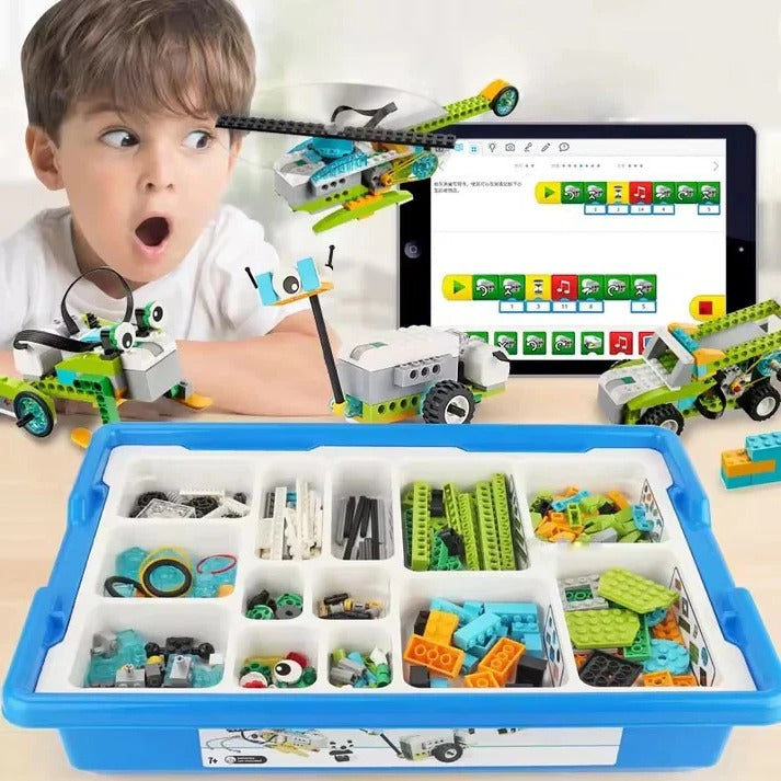 Kit di robotica STEM con componenti programmabili