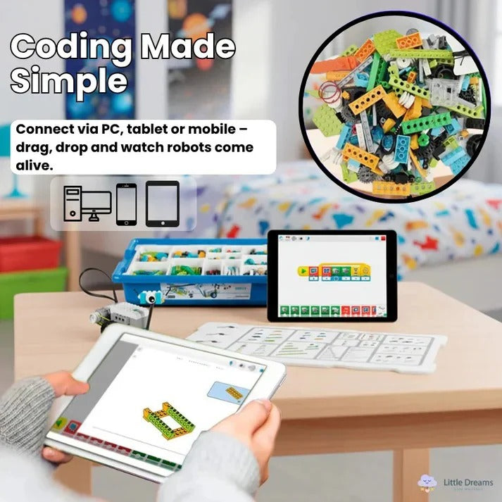 Kit di robotica STEM con componenti programmabili