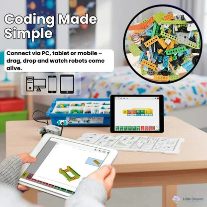 Kit di robotica STEM con componenti programmabili
