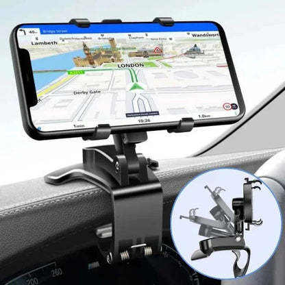 Supporto per telefono da auto regolabile con presa sicura