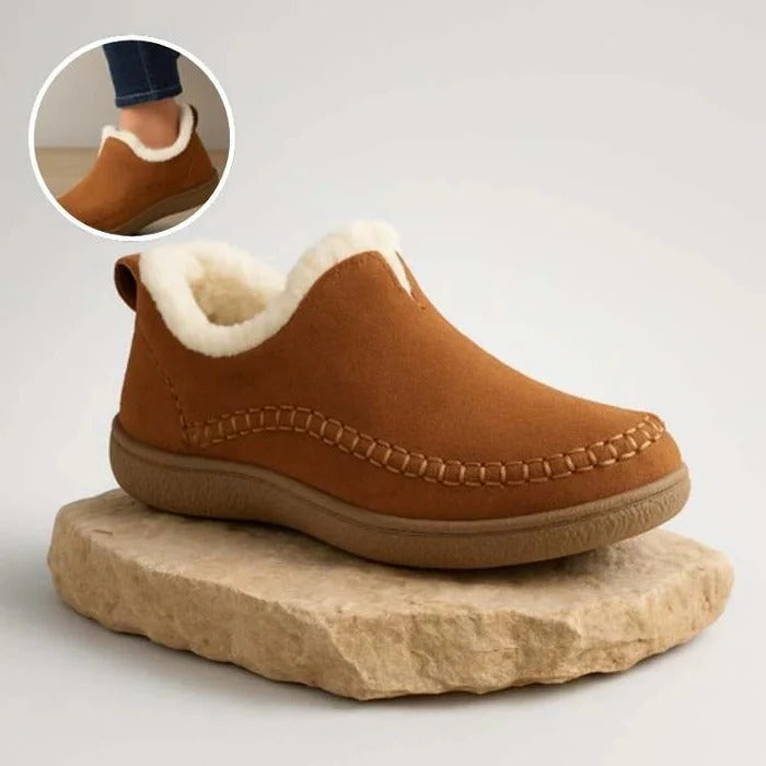 Scarpe ortopediche foderate in pile con supporto imbottito