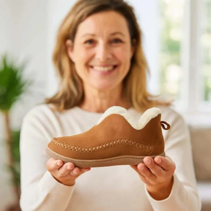 Scarpe ortopediche foderate in pile con supporto imbottito