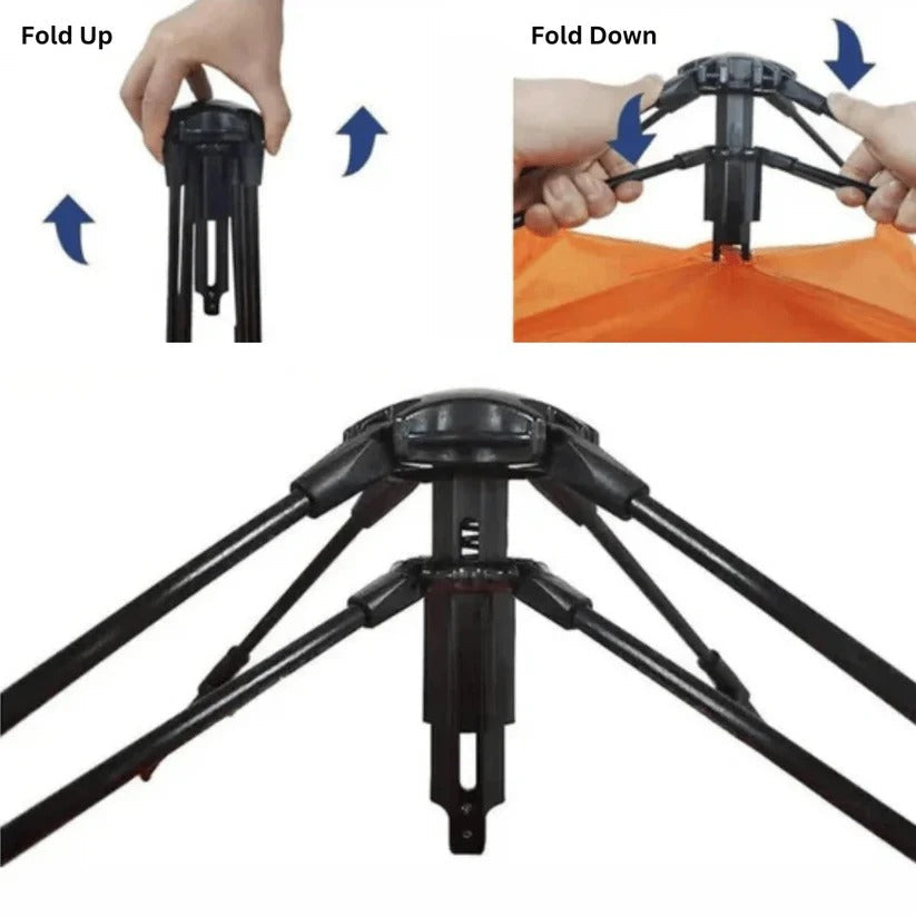 Tenda pop-up istantanea con telaio integrato